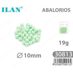 Perline Acriliche Ilan 10mm Verde Chiaro 19g - Product Image 1