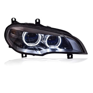 Cho BMW X5 loạt E70 2007-2013 LED sửa đổi Đèn pha DRL nâng cấp phía trước đèn tín hiệu lần lượt mắt thiên thần ban ngày chạy đèn - Product Image 2