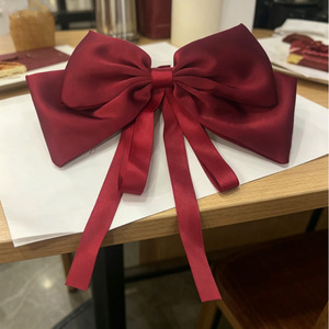 Pinza de pelo grande con lazo, estilo coreano, de alta gama, pinza para la parte trasera de la cabeza, pinza de resorte, accesorio elegante para el cabello, venta al por mayor para mujeres. - Product Image 4