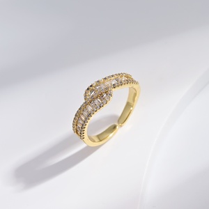 wholesale plata <b>925</b> sterling <b>Silver</b> Yellow Gold plated <b>ring</b> zircon Classic wedding minimalist engagement stacking women <b>rings</b> - Product Image 4