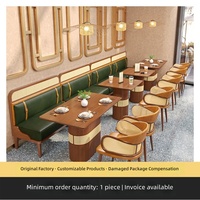 Massivholz-Rattan-Sofa-Set im nordischen Stil, anpassbar für Restaurants, Cafés, Teehäuser und Hotpot-Restaurants