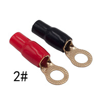 Connecteur électrique Type d'anneau Batterie ronde non isolée Tube de terre en cuivre Bornes à sertir Cosses de câble pour haute tension