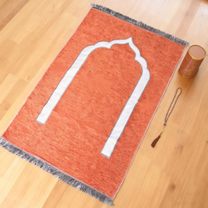 Knitted <b>Prayer</b> Rug Muslim Worship <b>Mat</b> Chunky Weave Sajjadah Islamic <b>Prayer</b> Blanket for Bedroom Winter - Product Image 1