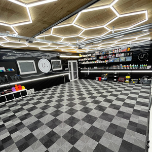 هانين المهنية الصانع سداسية ضوء ورشة عمل السيارة أضواء سداسية أضواء المرآب أدى ضوء السقف - Product Image 4