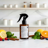 Flacon pulvérisateur cosmétique en PET anti-fuite avec pompe à brume fine, logo personnalisé, 150 ml, 200 ml, pour usage beauté et domestique