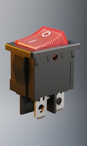 Saklar <span class=keywords><strong>Rocker</strong></span> 90 Derajat Persegi Panjang DPDT 4-pin/terminal On-off Sudut Kanan Pemasangan PCB dengan Penutup PVC IP67 Tahan Air <span class=keywords><strong>UL</strong></span>/cUL VDE KC - Product Image 3