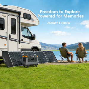 Factory Wholesale <b>Solar</b> Charge <b>Generator</b> 1200w 2400w 3000w 110v 230v Portalb Battery Power Station for Outdoor Backup T20 Emerge - Product Image 2