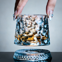 Verre à whisky rotatif de luxe léger et de haute valeur pour la maison