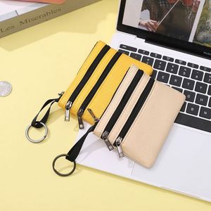 Nouveaux sacs fourre-tout promotionnels personnalisés pour femmes, couleur unie, multi-poches, avec fermeture éclair, pour clés, vente en gros transfrontalière - Product Image 2
