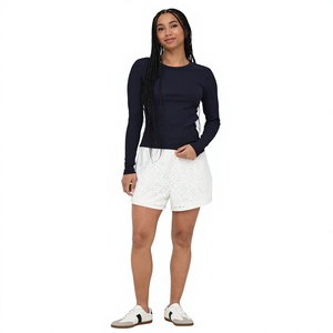 T-shirt à manches longues pour femmes, été, séchage rapide, respirant, 100% coton tricoté, coupe décontractée - Product Image 1