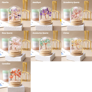 Vente en gros : Bouteilles à vœux en <span class=keywords><strong>pierre</strong></span> concassée avec arbre de la fortune en cristal naturel, artisanat en cristal, cadeaux de décoration intérieure - Product Image 6