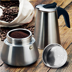 Proshui, venta al por mayor, <span class=keywords><strong>acero</strong></span> <span class=keywords><strong>inoxidable</strong></span> italiano moderno, 1 taza, 2 <span class=keywords><strong>tazas</strong></span> a 12 <span class=keywords><strong>tazas</strong></span>, <span class=keywords><strong>cafetera</strong></span> Moka, estufa, Mokapot superior - Product Image 6