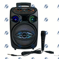 Speaker Karaoke Portabel Kts Gts GTS-1700 5.3, 8 Inch, Outdoor, FM, MP3, dengan Lampu LED RGB 5.3, Daya 5-10W, Baterai 1000-2000mAh