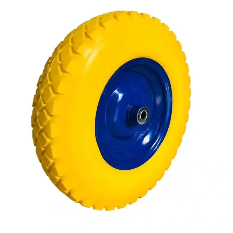 Customized Good Quality Polyurethane Foam Solid Wheelbarrow Wheel 9 12 14 Inch For Sale