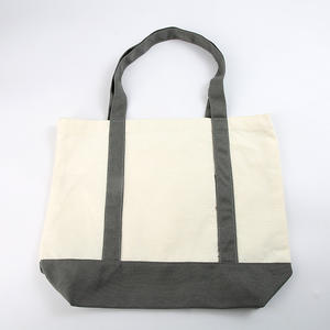 Bolsa de lona de algodón de retazos de mano personalizada de gran capacidad barata bolsa de algodón de gimnasio de Deportes de hombro creativa - Product Image 5