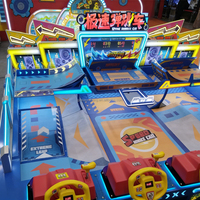 Machine de jeu d'arcade sportive pour enfants, véhicule rebondissant haute vitesse, personnalisable, construction métallique, garantie 1 an, version anglaise