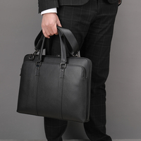 MARRANT Sac à main pour homme, sacoche classique noire en cuir, sacoche pour ordinateur portable, sacoche en cuir véritable, sacoche de bureau pour homme