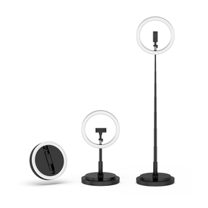 Anneau lumineux <span class=keywords><strong>de</strong></span> <span class=keywords><strong>table</strong></span> pliable et ajustable, intensité d'éclairage réglable, 6 interrupteurs, rvb, 10 pouces, 1 pièce, B1 - Product Image 1