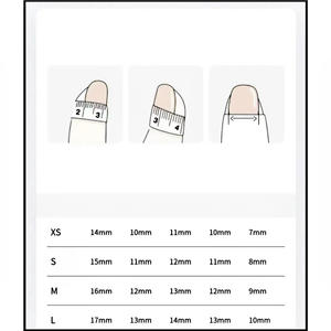 <span class=keywords><strong>Uñas</strong></span> Postizas Ultrafinas Hechas a Mano con Letras de Espejo, Estilo Corto, Arte de <span class=keywords><strong>Uñas</strong></span> de Alta Gama, Lujo Ligero, Little Monkey Magic - Product Image 5