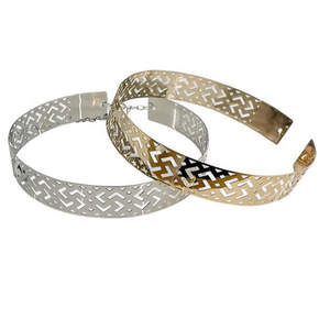 Cinturón Metálico Angelina con Diseño Calado de 4 cm de Ancho para Mujer, Accesorio de Moda - Product Image 3