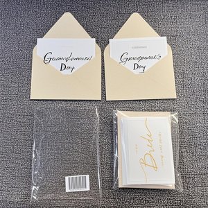 <span class=keywords><strong>Service</strong></span> de conception haut de gamme pour les clients américains Cartes de remerciement de mariage de luxe - Product Image 5