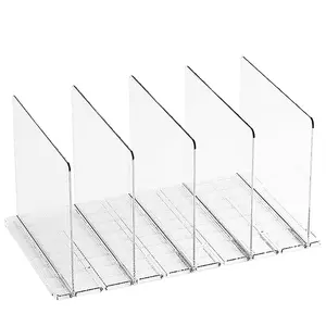 Clear Acrylic Dividers For Shelves Purse Towel Wire Closet Cabinet Display Organizer 5 Pack