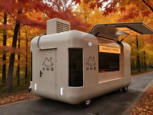 Rimorchio Bar per Feste con Sistema Audio Integrato, Pareti LED Cambia Colore e Refrigeratore per Birra <span class=keywords><strong>alla</strong></span> <span class=keywords><strong>Spina</strong></span> per Eventi Notturni - Product Image 1