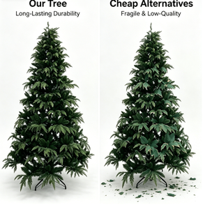 <span class=keywords><strong>Sapin</strong></span> de Noël artificiel réaliste de qualité supérieure |   Branches articulées en PE/PVC floquées |   Support pliable en métal |   Résistant aux flammes | - Product Image 4