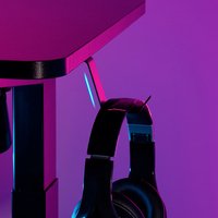 GMD06-1 de pie con altura ajustable para Gaming, mesa de juegos de ordenador de un solo Motor, RGB, Moderno