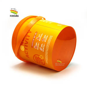 5L bonne qualité seau à biscuits en plastique écologique IML boîtes de rangement des aliments pop-corn contenants en plastique boîtes en plastique avec couvercles - Product Image 5