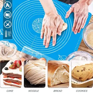 Classical Design 30*40cm Eco-friendly Silicone Pastry Mat Rolling Dough Silicone Baking Mat Dough