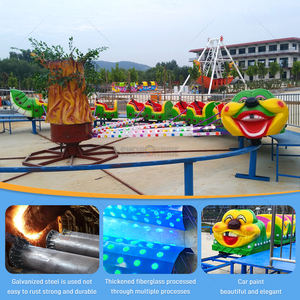 Chine Fabricant Parc d'attractions Mini Track Rides Slide Worm Train Roller Coaster - Product Image 5