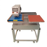 Imprimante à plat pneumatique automatique MJ-AP-4060, presse à chaud pour t-shirts, impression d'étiquettes pour petites entreprises, 110V/220V, garantie 1 an