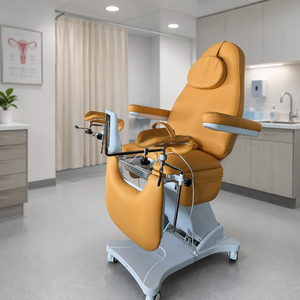 Table d'examen gynécologique haut de gamme, <span class=keywords><strong>fauteuil</strong></span> gynécologique avec élévateur électrique, table d'examen obstétrical pour hôpital, OB GYN - Product Image 2