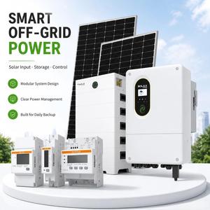 Kit di Accumulo Energia Solare 3kw 5kw 10kw 15kw 20kw 30kw, Set Completo Fotovoltaico Off-grid, Sistemi di Alimentazione Domestica Senza Rete - Product Image 1