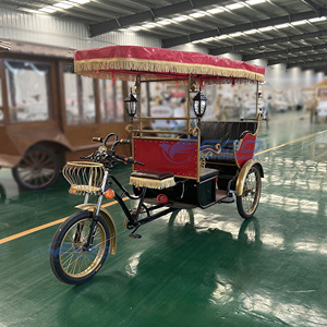 Tricycle électrique à pédales XCEGO de haute qualité, économique et très vendu, capacité de 4 personnes, structure en acier Q235B, sièges en cuir souple - Product Image 6
