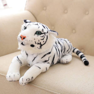 OEM personalizado 45cm suave niños Tigre leopardo juguetes <span class=keywords><strong>de</strong></span> peluche y Bulldog <span class=keywords><strong>Rottweiler</strong></span> felpa almohada PP algodón relleno en bolsa OPP embalaje - Product Image 6