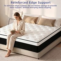 Matelas de luxe pour hôtel 5 étoiles, taille Queen, avec ressorts ensachés individuels et mousse confort, idéal pour chambre à coucher - Vente en gros