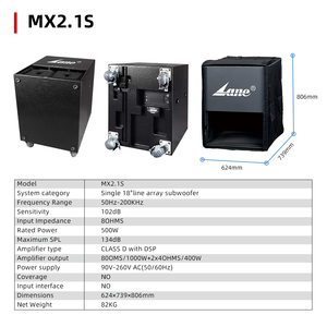 ลำโพงระบบเสียงไลน์แบบพกพา MX2.1 รุ่น Factory Price Professional Super Portable PA กันน้ำ ระบบเสียงแอคทีฟ MX2.1 Pa Speaker Sys - Product Image 4