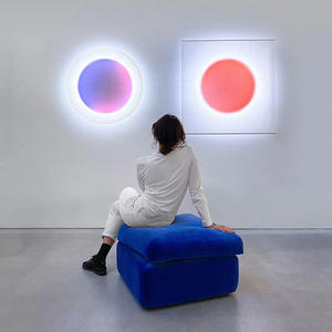 Nouveau Design rond carré créatif applique murale chambre couloir moderne simple led coloré peinture murale lumières - Product Image 2