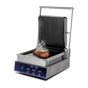 Electric smokeless bbq panini barbecue commercial indoor press contact sandwich griddles grill