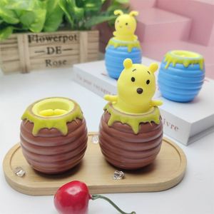 Jouet anti-stress ours en pot de miel à presser, tasse à miel fantaisie, jouet sensoriel pour l'anxiété - Product Image 3