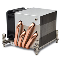ZihangDahui 2U 2011 radiateur latéral soufflant profil en aluminium dissipateur thermique fond en cuivre amd cpu cooler cpu cooler dissipateur thermique en aluminium