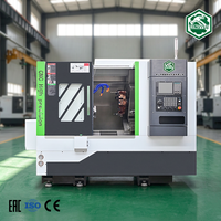 Torno CNC de bancada inclinada industrial CK52PT-Y de servicio ligero, potencia del husillo de 11 kW, torreta de fresado, contrapunto automático, alta rigidez