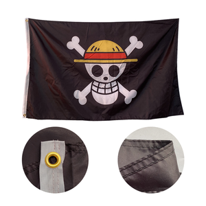 Bandiera Personalizzata 3x5ft <span class=keywords><strong>One</strong></span> <span class=keywords><strong>Piece</strong></span> 100% Poliestere Stampata Digitalmente Fronte-Retro Logo Personalizzato Impermeabile Ecologica per Uso Promozionale - Product Image 4