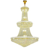 Lustre en cristal K9 personnalisé PM, grand modèle, pour villa, salon, escalier, plafond haut, hôtel, hall, luminaire suspendu moderne et luxueux