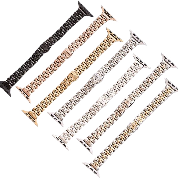 Slim Strap for Apple Watch Band 46mm 45mm 41mm 44mm 40mm 42mm 49mm Stainless Steel Metal Bracelet for Iwatch Series 10 9 8 Ultra