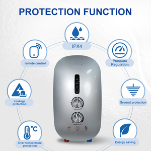 Chauffe-eau électrique instantané 5500W - Chauffe-eau sans réservoir mural à chauffage rapide avec pompe à <span class=keywords><strong>pression</strong></span> <span class=keywords><strong>pour</strong></span> appartement - Product Image 3