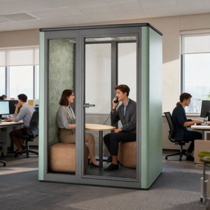 Cabine individuelle en aluminium pour la réduction du bruit, design moderne pour les réunions de bureau, <span class=keywords><strong>le</strong></span> télétravail, les appartements, les salons, les salles de sport - Product Image 4