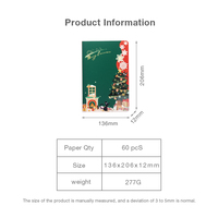 Cuaderno de Papel Tallado en 3D con Logotipo Personalizado, Venta al por Mayor, Diseño Creativo, Regalo de Navidad para Niños, Papelería Corporativa Festiva, PP